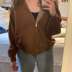 Brown Brandy Melville Christi Hoodie
